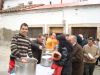 VINO DE HONOR EN LA PLAZA DE LA LAGUNA OFRECIDO POR LA SOCIEDAD DE CAZADORES - SAN BLAS- 